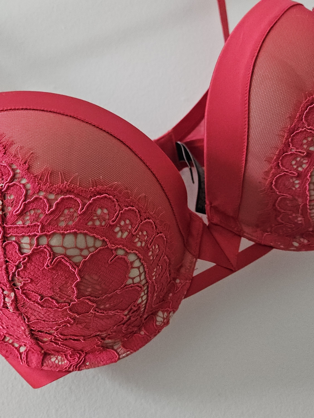 Victoria's Secret Red Lace Push-Up Bra